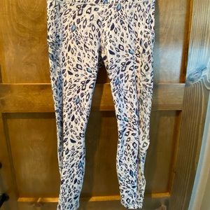 Fabletics cheetah print powerhold leggings